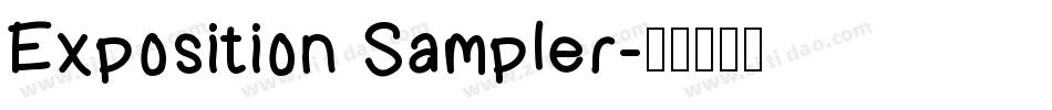 Exposition Sampler字体转换